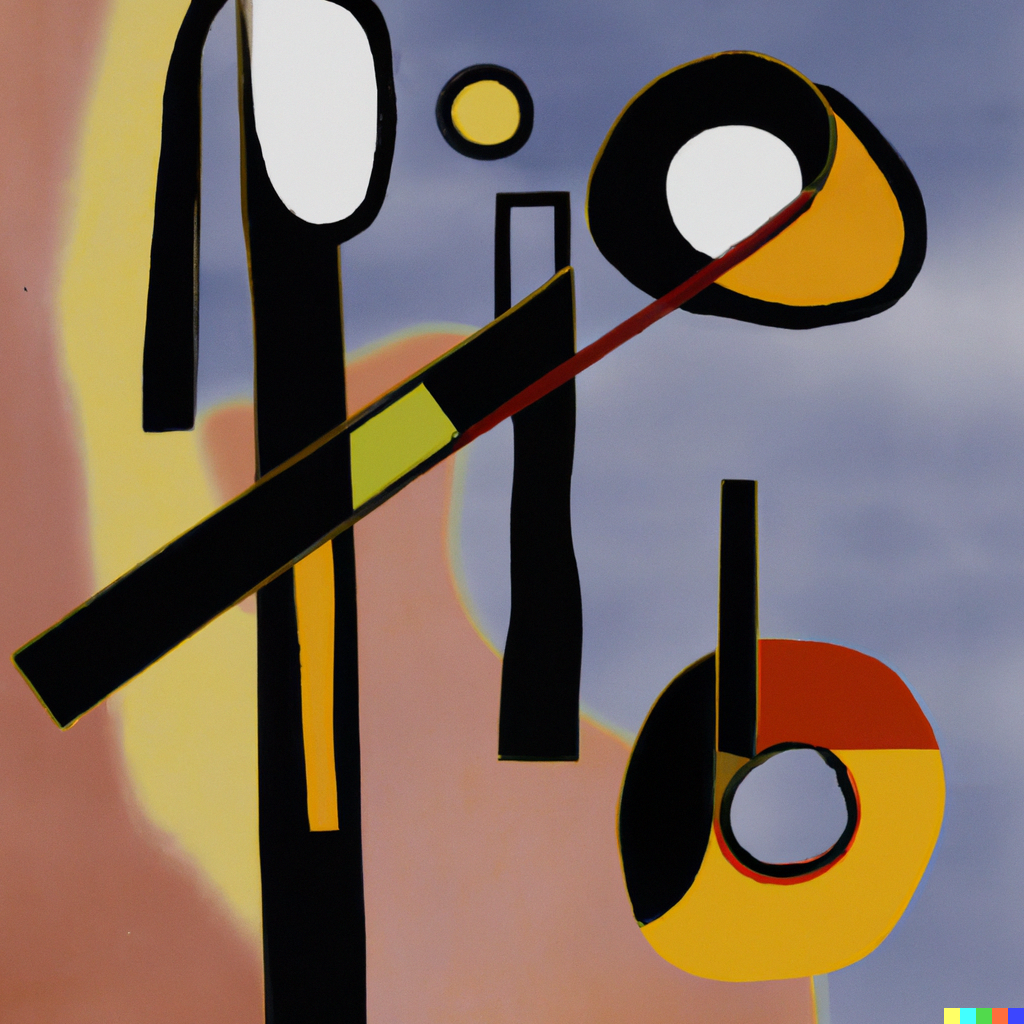 abstract paintings, Kandinsky style
